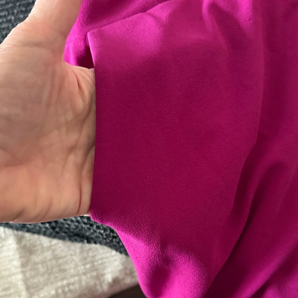 Elegant Express fuchsia Jumpsuit with cutouts at sides and pockets! - Picture 8 of 9